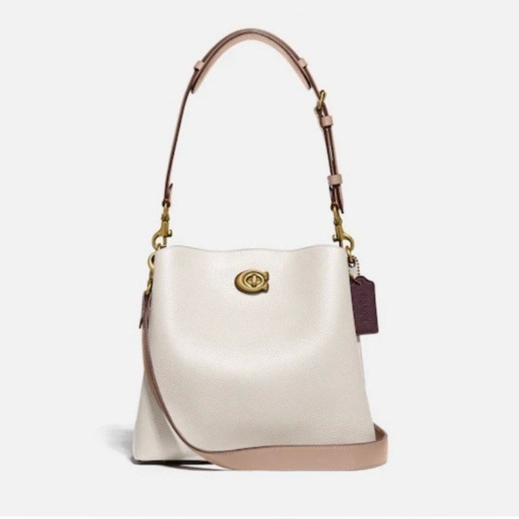 COACH Willow Bucket Bag - Cream Colorblock - Picture 1 of 5
